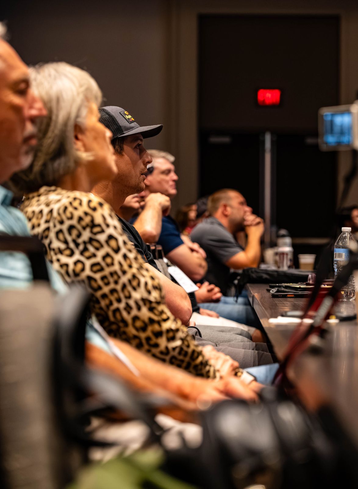 Seminar attendees and course materials at a previous Powertrain Expo