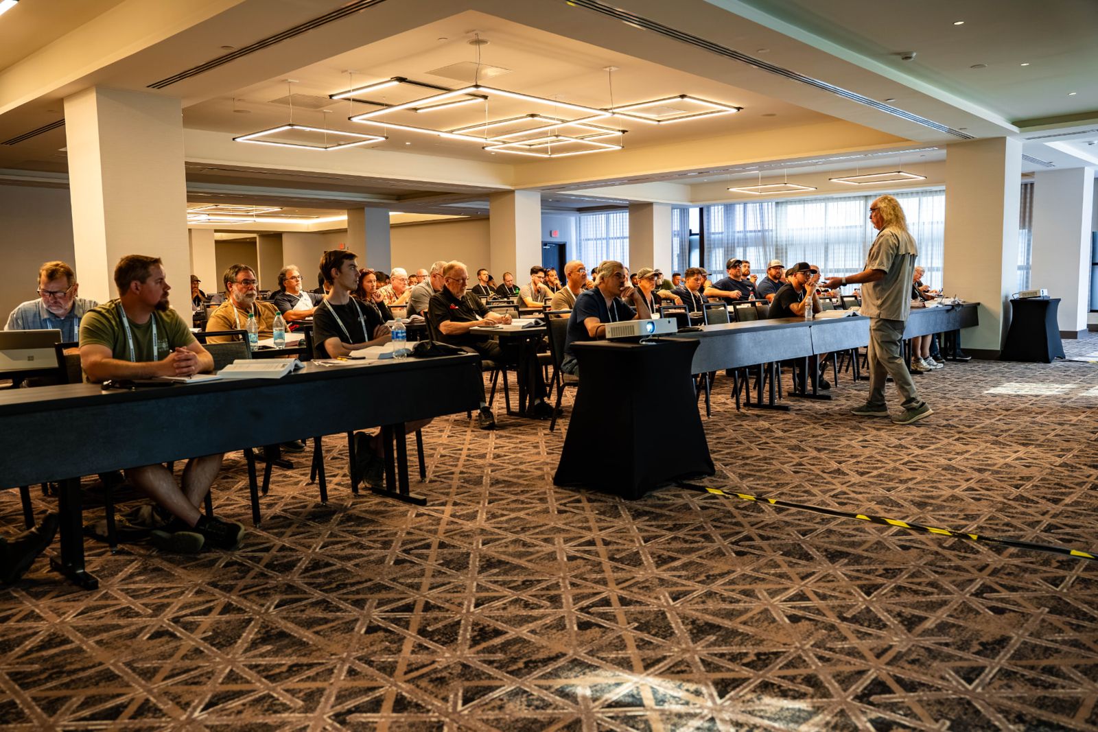 Attendees and a presenter at a previous Powertrain Expo seminar